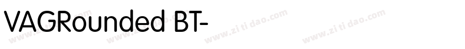 VAGRounded BT字体转换